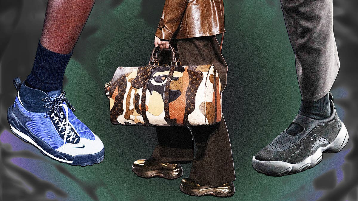 From Sacai x Nike to Oakley x Junya Watanabe, so many great footwear collaborations hit the runway during Men's Fall/Winter 2023 shows in Paris. Here's the best