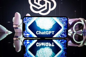 ChatGPT bot is pictured in logo form