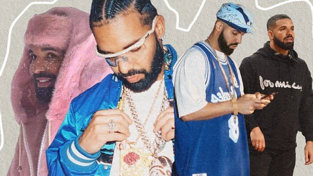 A look back at all of the times Drake has dressed like his favorite rappers, from Cam'ron's pink fur at the Apollo to rocking Pharrell's old chains.