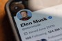 In this photo illustration the Elon Musk's Twitter page is displayed