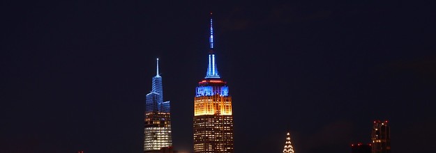 Empire State Building curiously joins Philadelphia's celebration