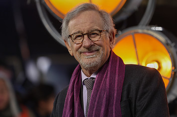 Spielberg is seen getting a fit off