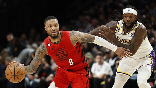 Damian Lillard and Patrick Beverley traded shots on Twitter Monday, after the pair went at each other during Sunday night's Blazers-Lakers game.