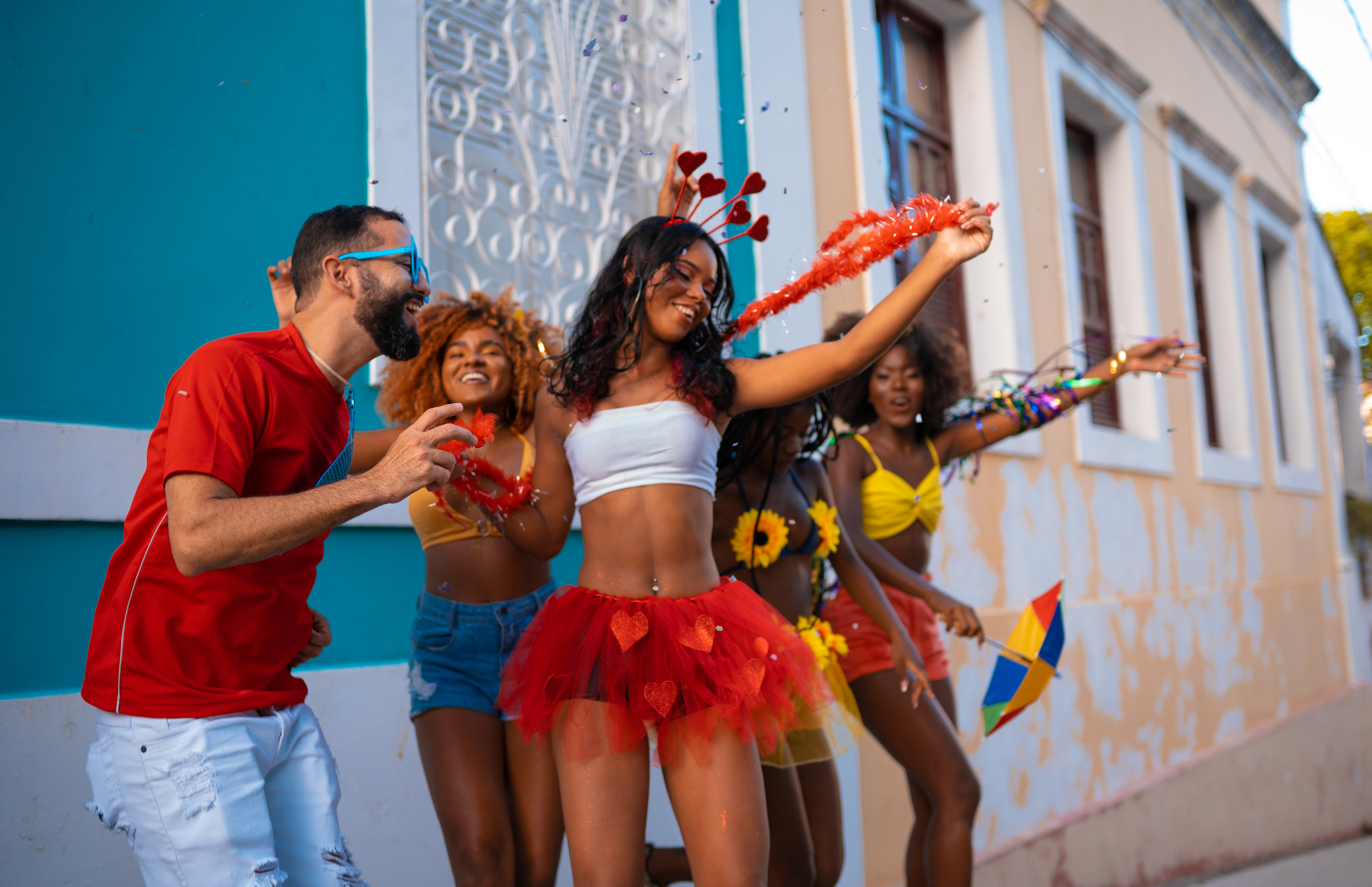 Brazilian people dancing