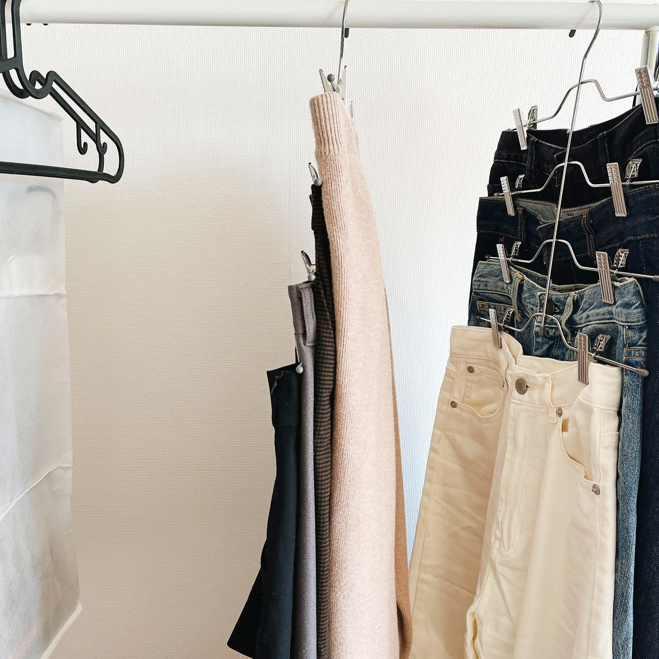 IKEA（イケア）のオススメのハンガー「VAJSING ヴァイスィング ズボン＆スカートハンガー 4連, クロムメッキ」