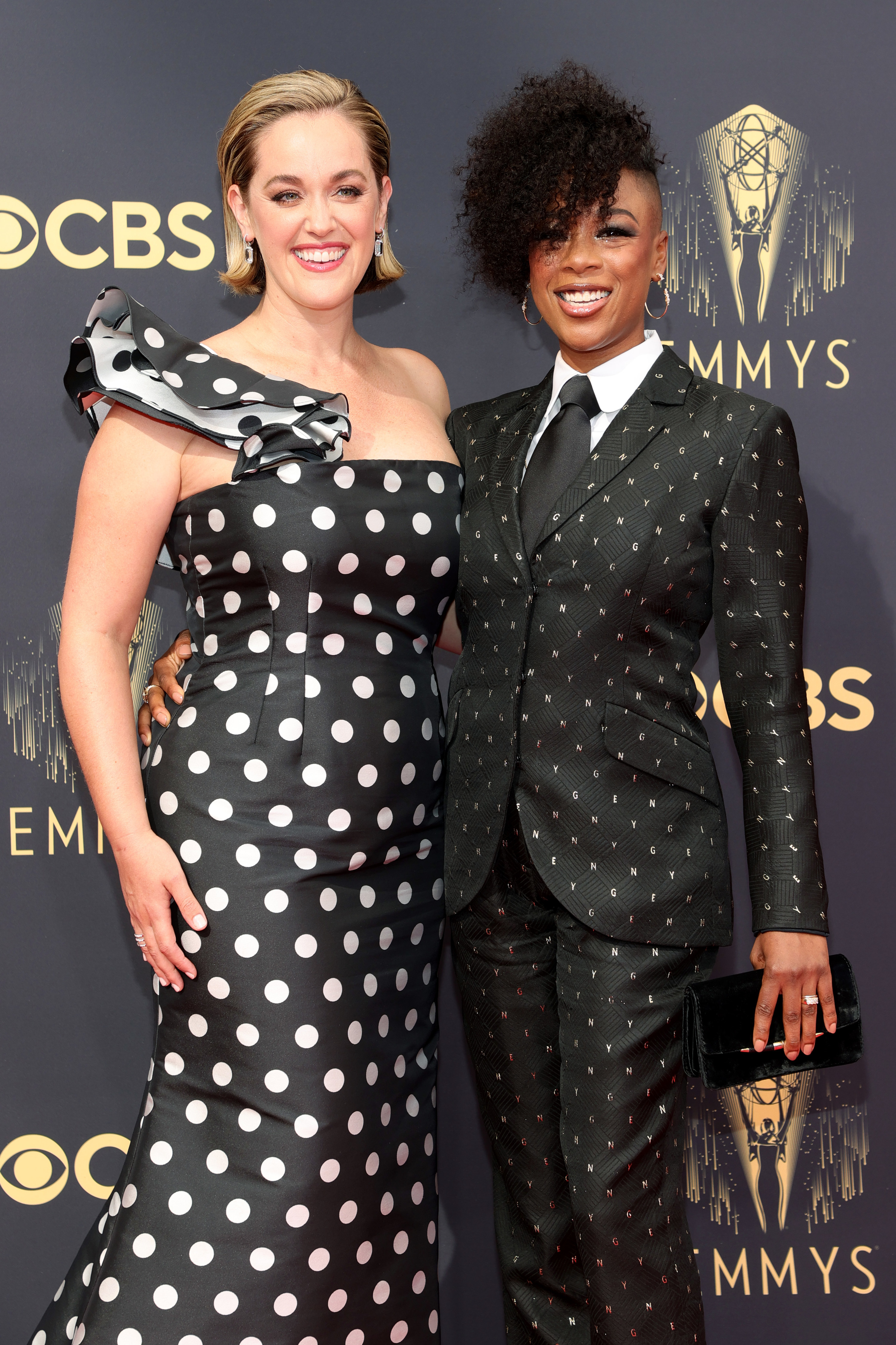 Lauren Morelli and Samira Wiley on the red carpet
