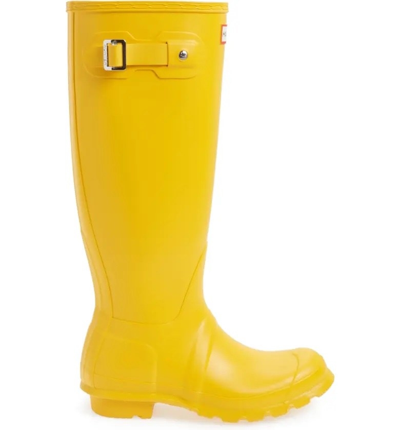 A yellow rainboot
