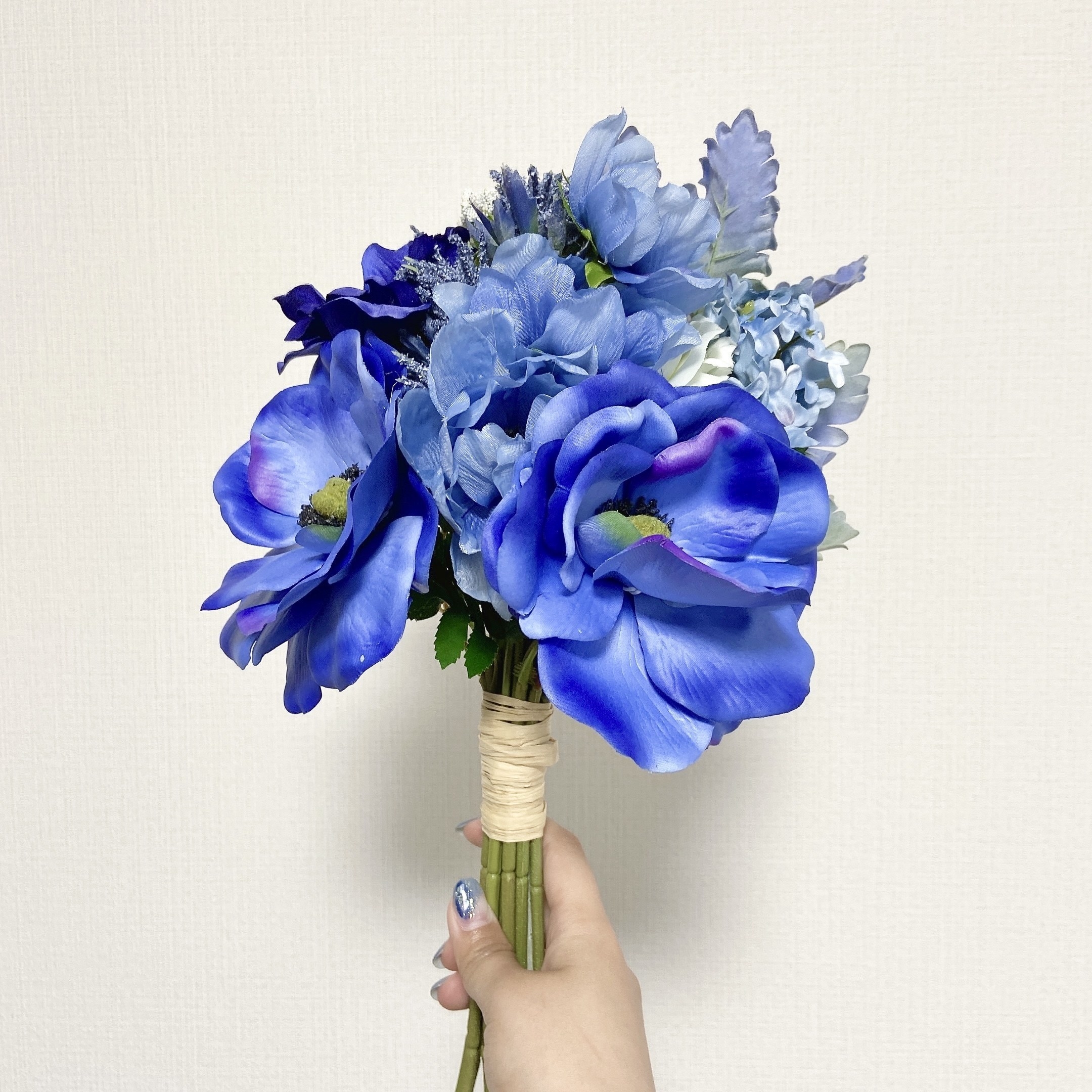 Francfranc（フランフラン）のオススメの造花「ブーケ アネモネミックス ブルー」