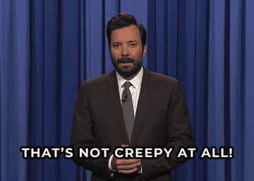 Jimmy Fallon sarcastically remarks that something isn&#x27;t creepy during a &quot;Tonight Show&quot; monologue