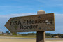 this is an image of usa/mexico border sign