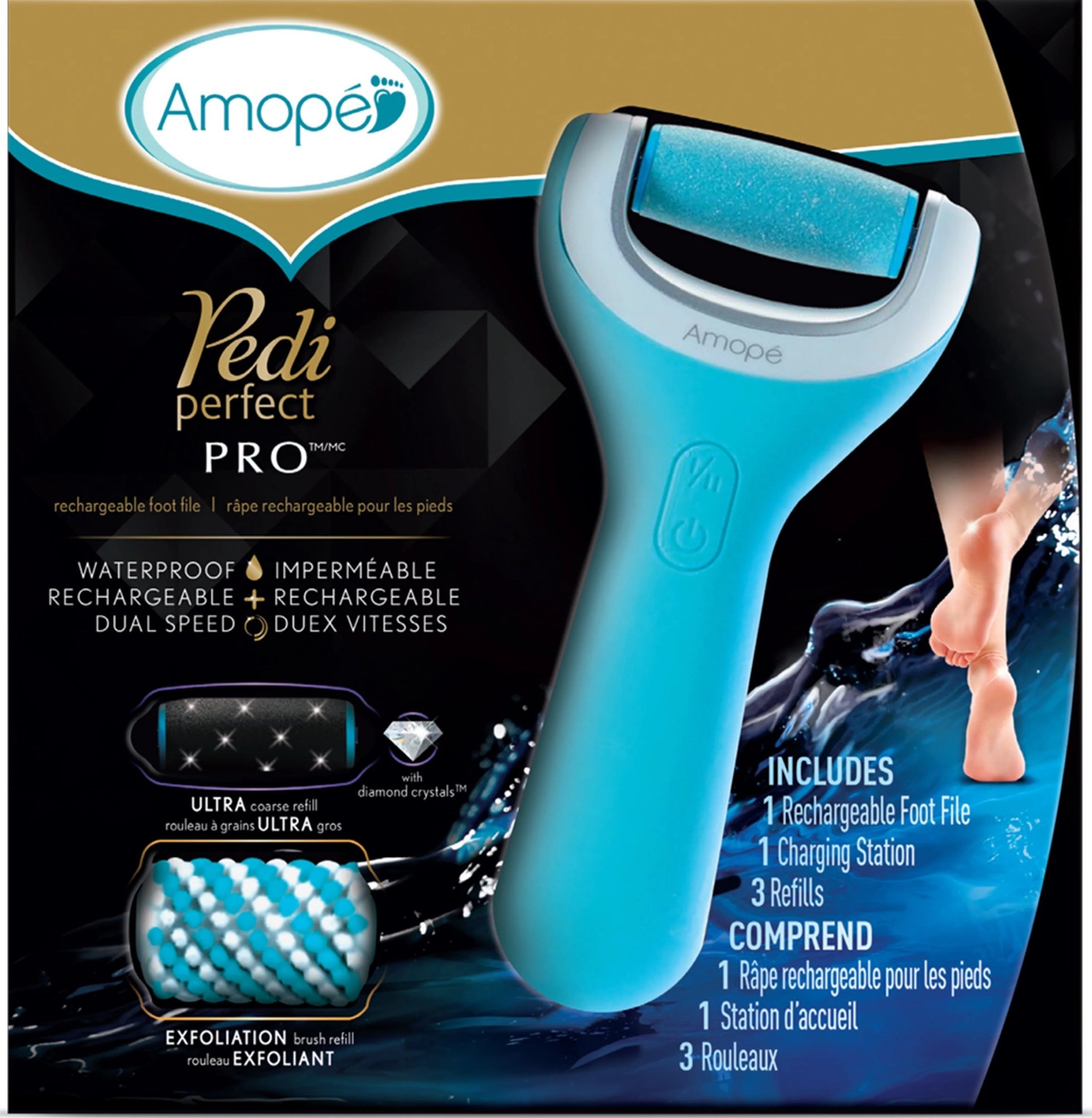 blue rechargeable foot file