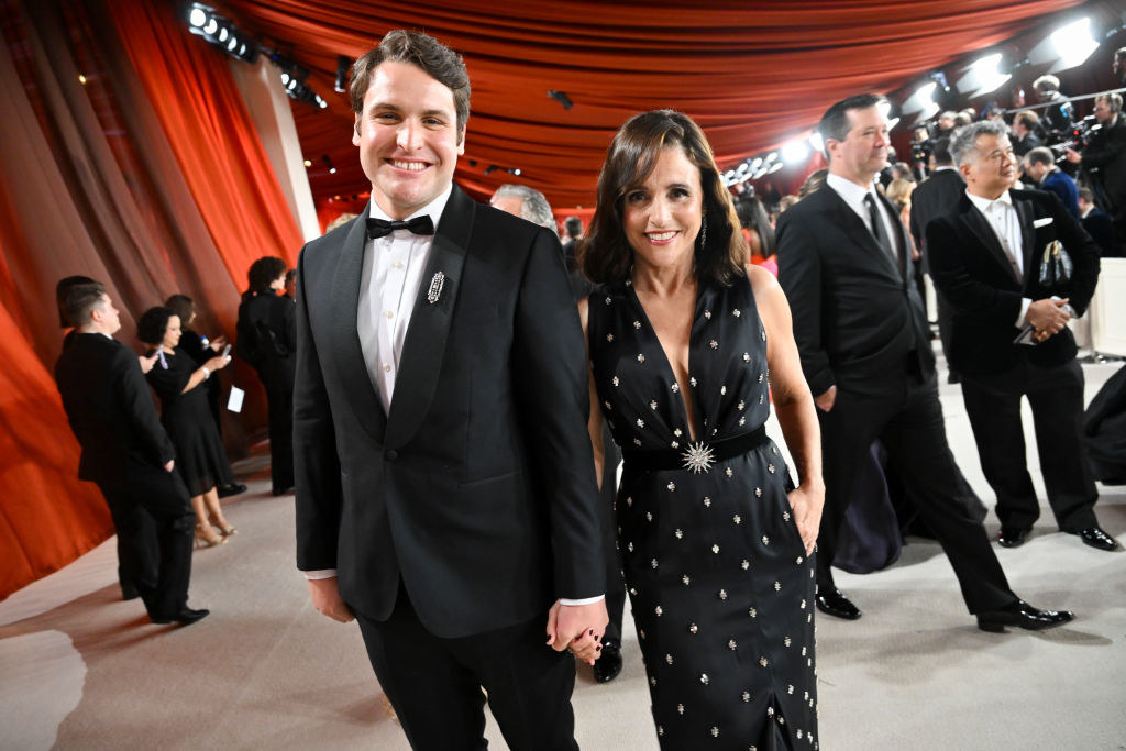 Julia Louis-Dreyfus and her son, Henry Hall