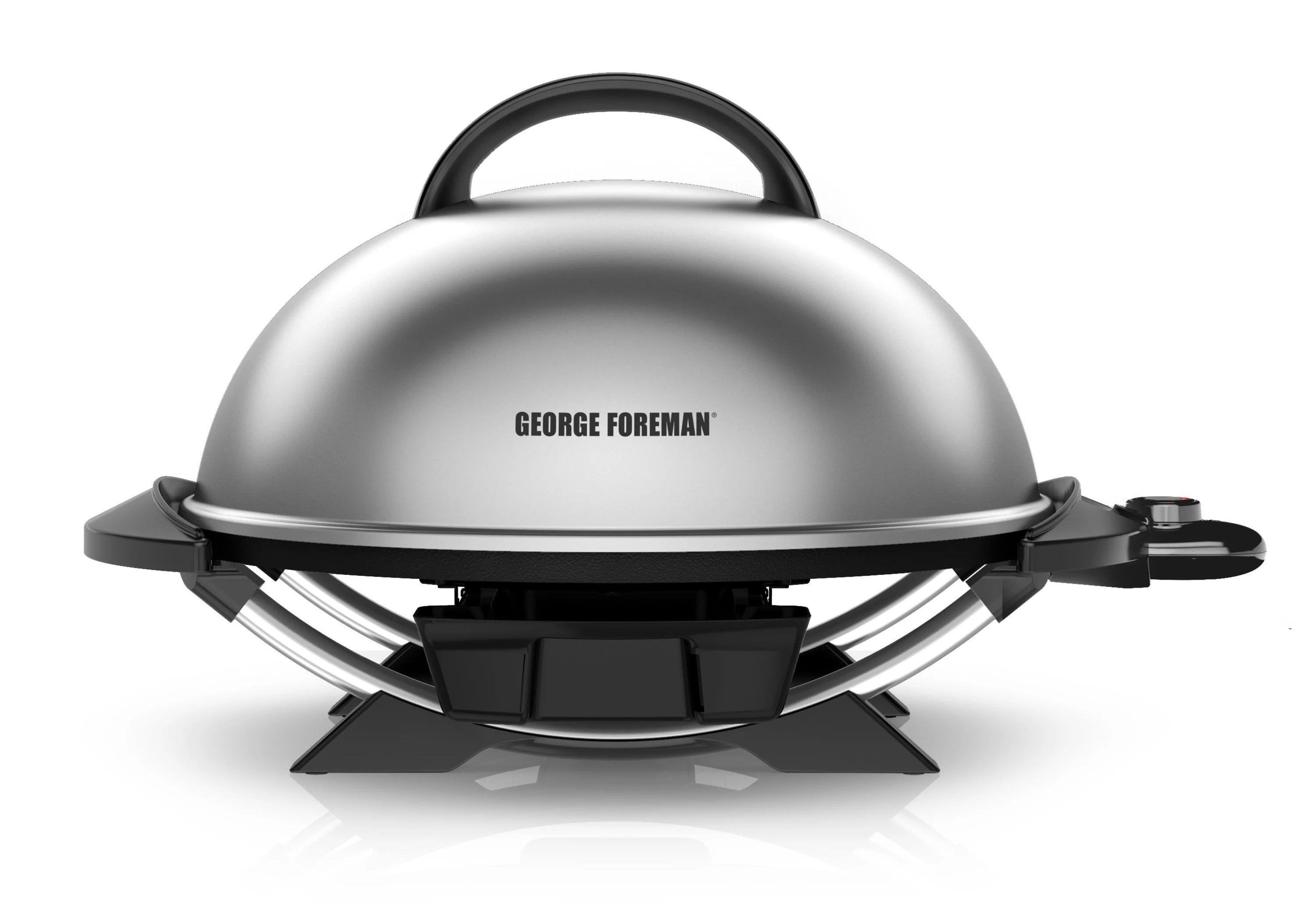 silver indoor/outdoor George Foreman grill