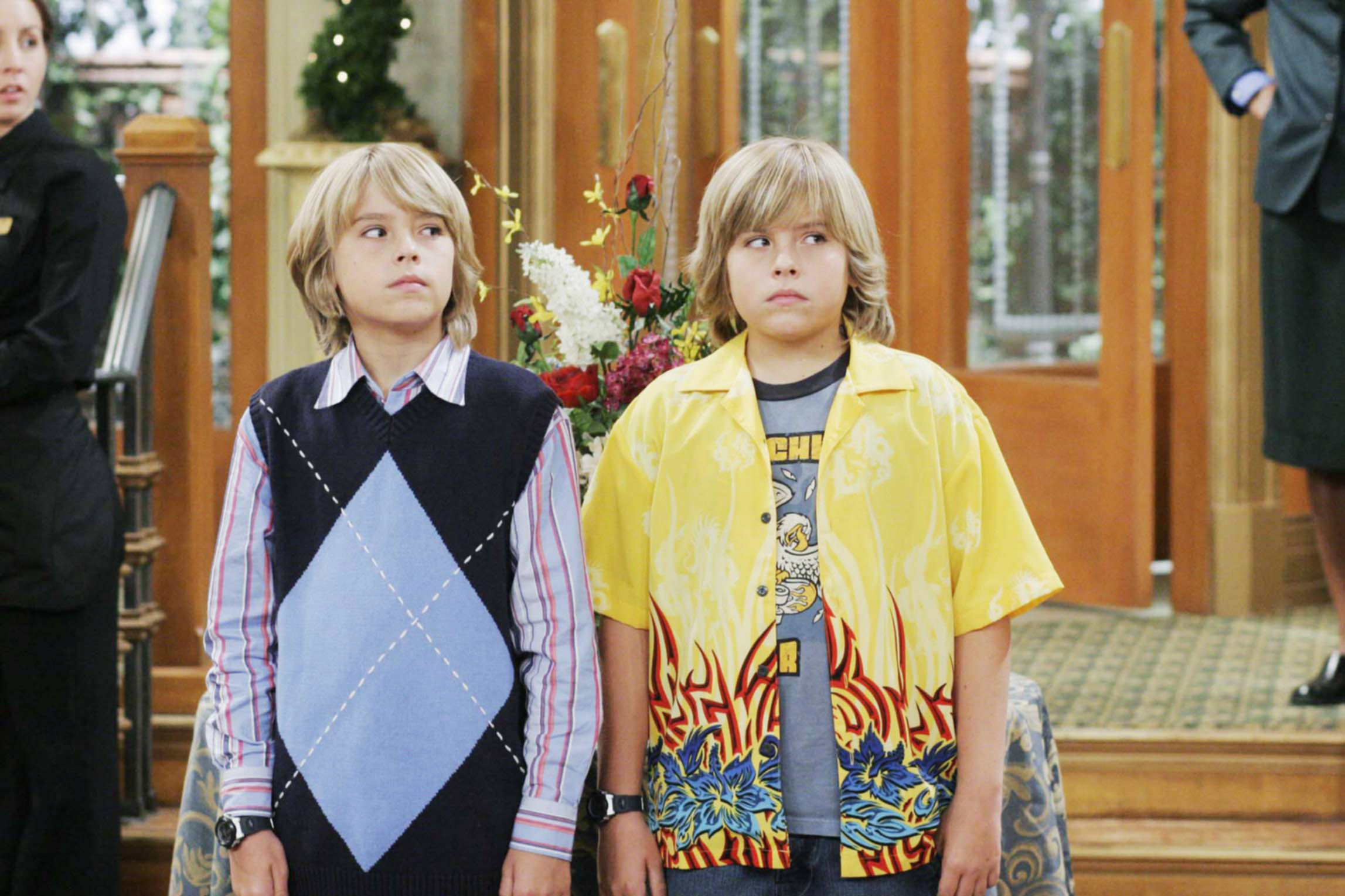 Cole and Dylan Sprouse as kids on TV