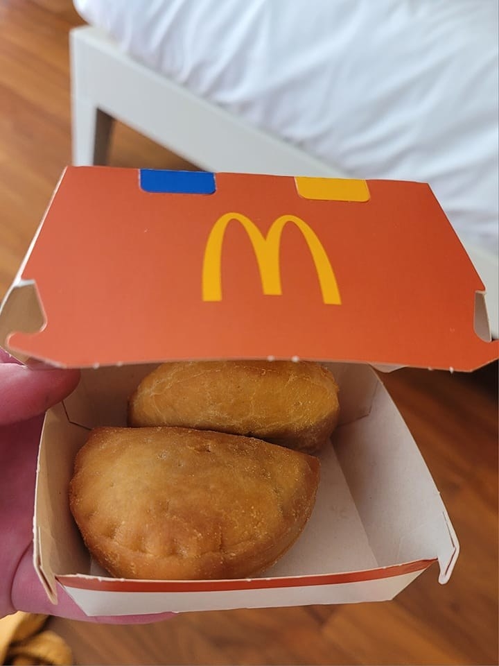 Calzones in a McDonald&#x27;s box