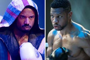 Michael B. Jordan and Jonathan Majors in Creed III