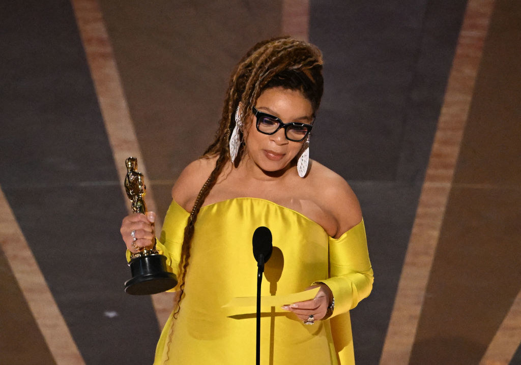Ruth E. Carter accepts the Oscar for Best Costume Design for &quot;Black Panther: Wakanda Forever&quot; onstage
