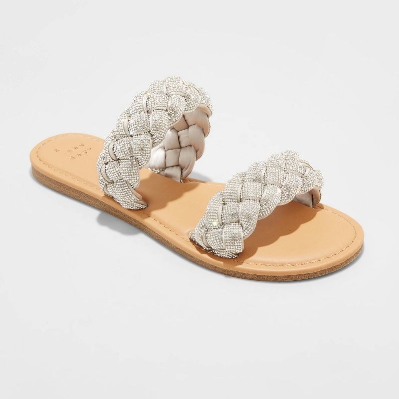 A half pair of the two braided slides