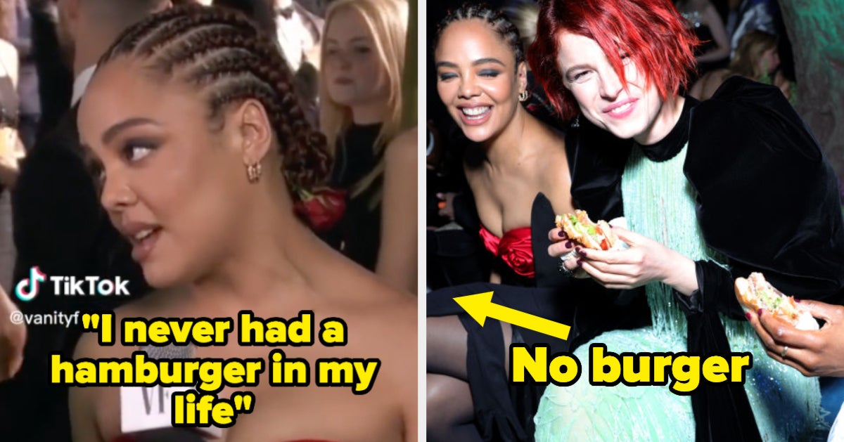 Tessa Thompson Revealed That She Has Never Had A Hamburger In Her Life At Last Night’s Vanity Fair Oscar Party, And I Was Truly, Truly, Truly Shocked By That