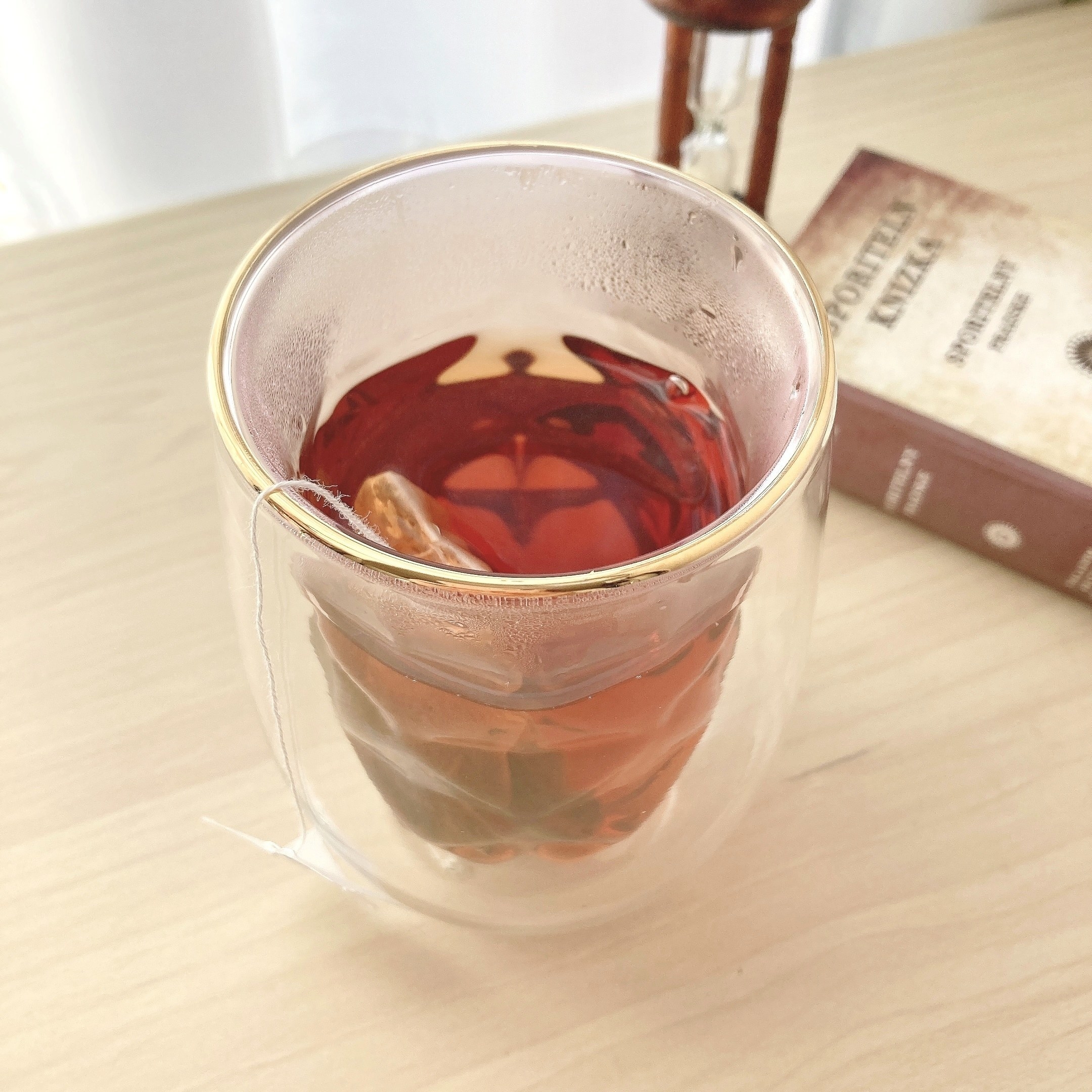 Francfranc(フランフラン)のオススメのキッチングッズ「ダイヤ ダブルウォールグラス ピンク」