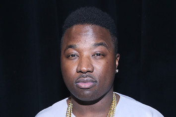 Troy Ave attends 106 & Park at BET studio.