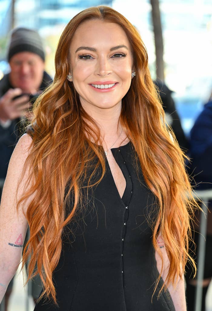 A closeup of Lindsay smiling