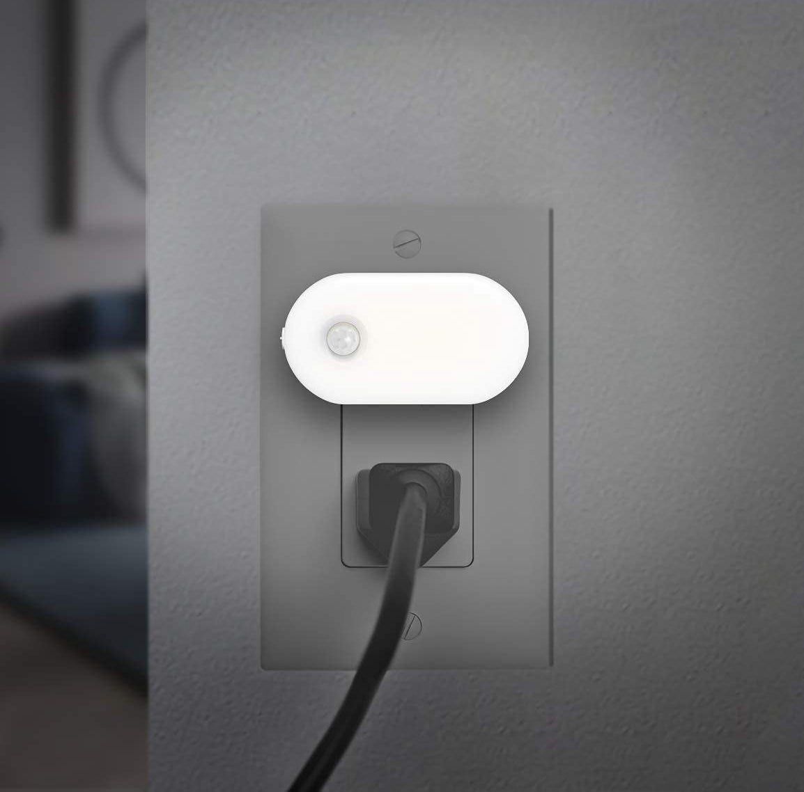one of the nightlight plugged into an outlet