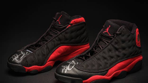Sotheby's is auctioning off the original Air Jordan 13 'Bred' worn by Michael Jordan during Game 2 of the 1998 NBA Finals. Click here for the full details.