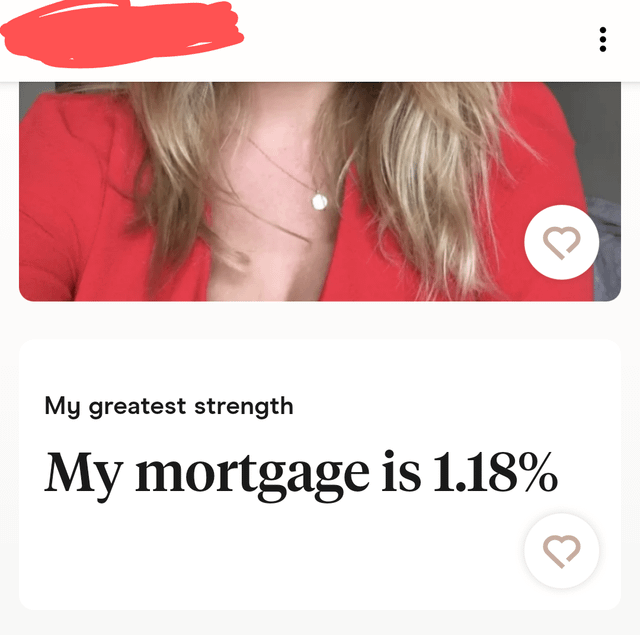 My mortgage is 1.18%