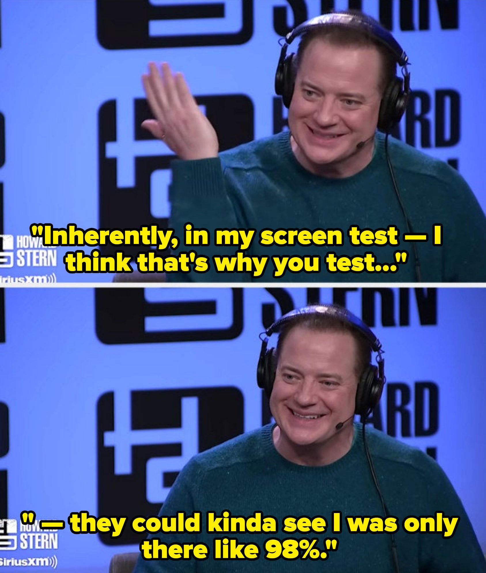 Brandan Fraser on "Howard Stern"