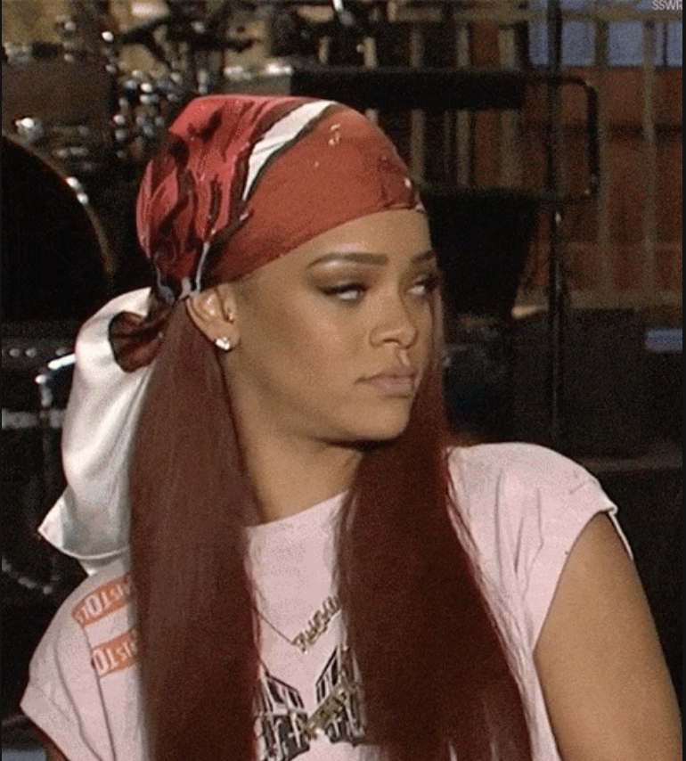 rihanna giving the side eye