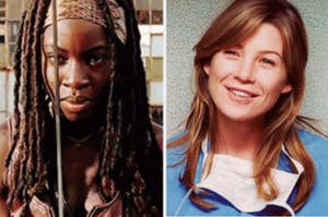 Michonne from "The Walking Dead" and Meredith from "Grey's Anatomy"
