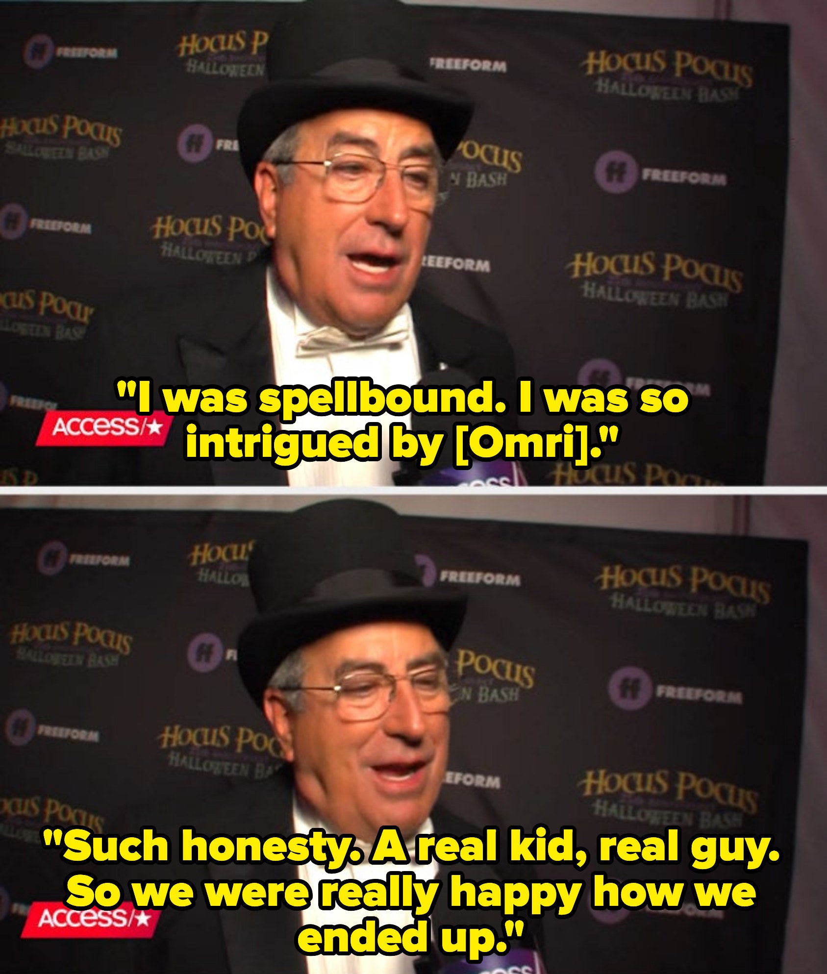 Kenny Ortega being interviewed