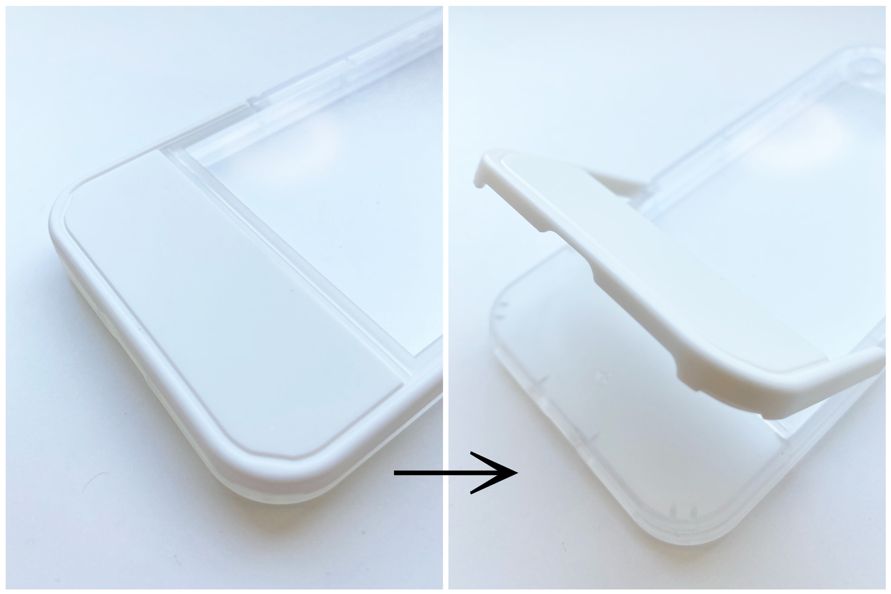 DAISO(ダイソー)の「スタンド付スマホケース(SE3、ホワイト)」