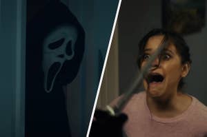 Ghostface and Tara in the new Scream