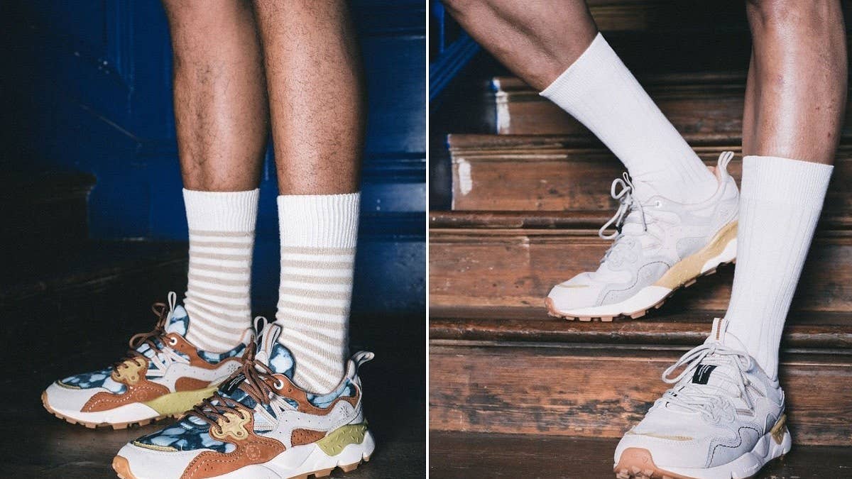 Nottingham-based menswear label Universal Works has announced the launch of its latest sneaker and apparel release in partnership with Flower Mountain.