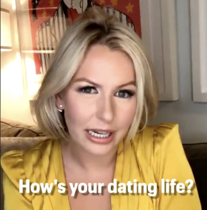 a girl asking, &quot;how&#x27;s your dating life?&quot;