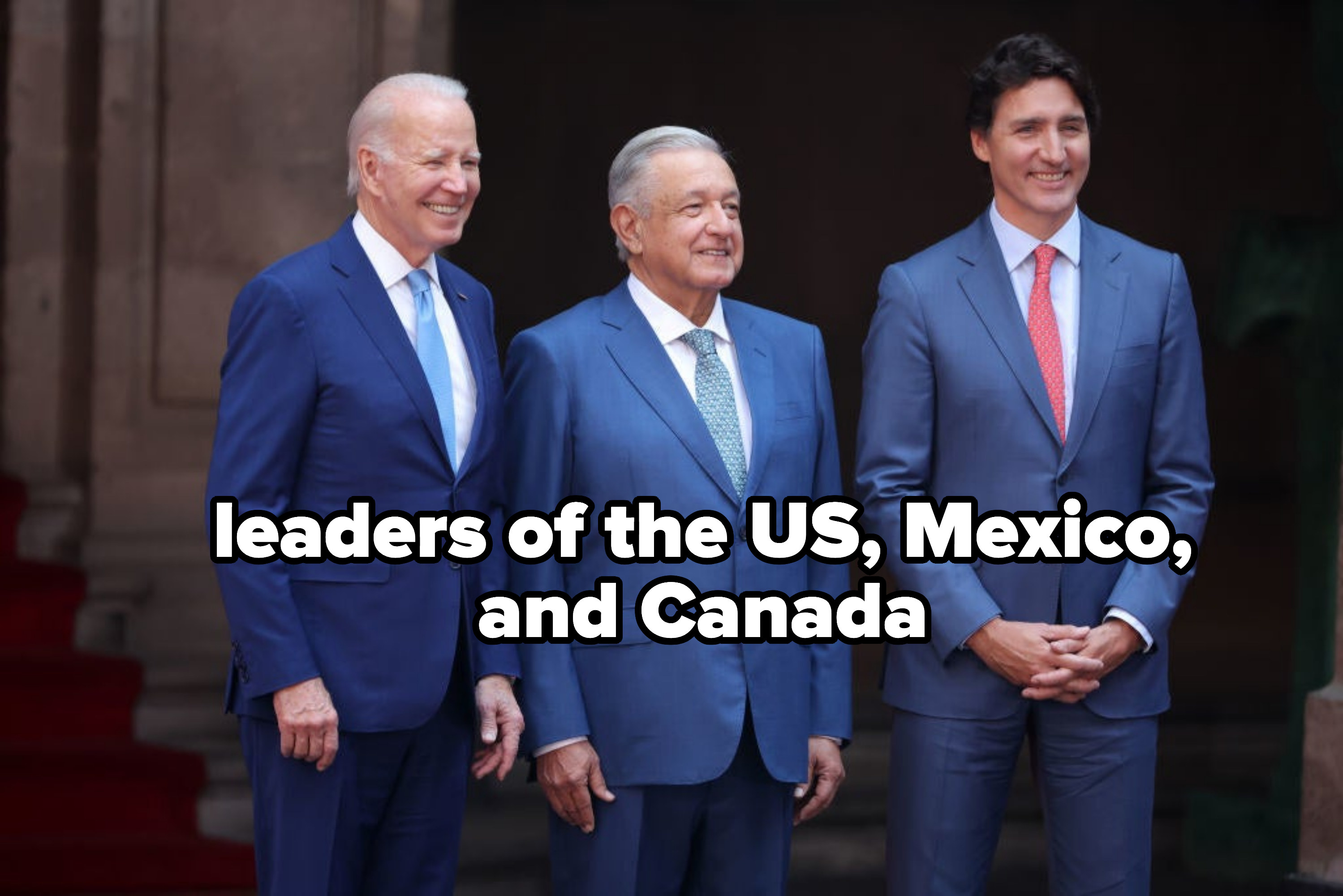 Leaders of the US, Mexico, and Canada