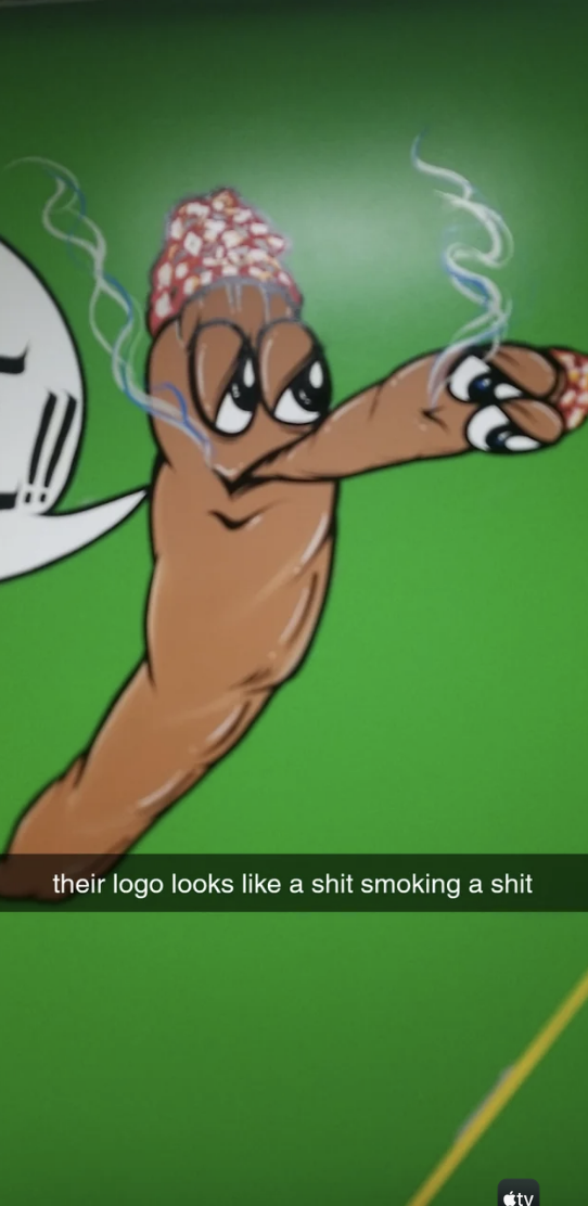 &quot;their logo looks like a shit smoking a shit&quot;