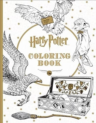 the cover of the harry potter colouring book