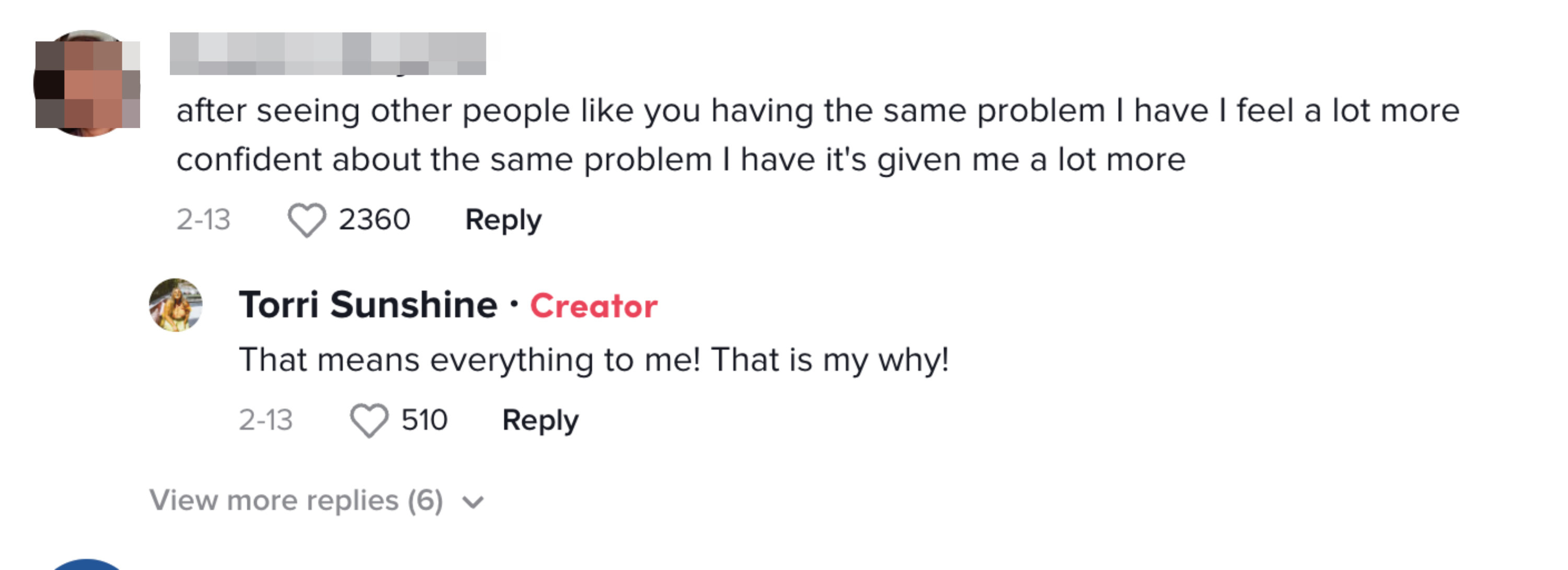 One person said &quot;after seeing other people like you having the same problem I have I feel a lot more confident about the same problem I have it&#x27;s given me a lot&quot;