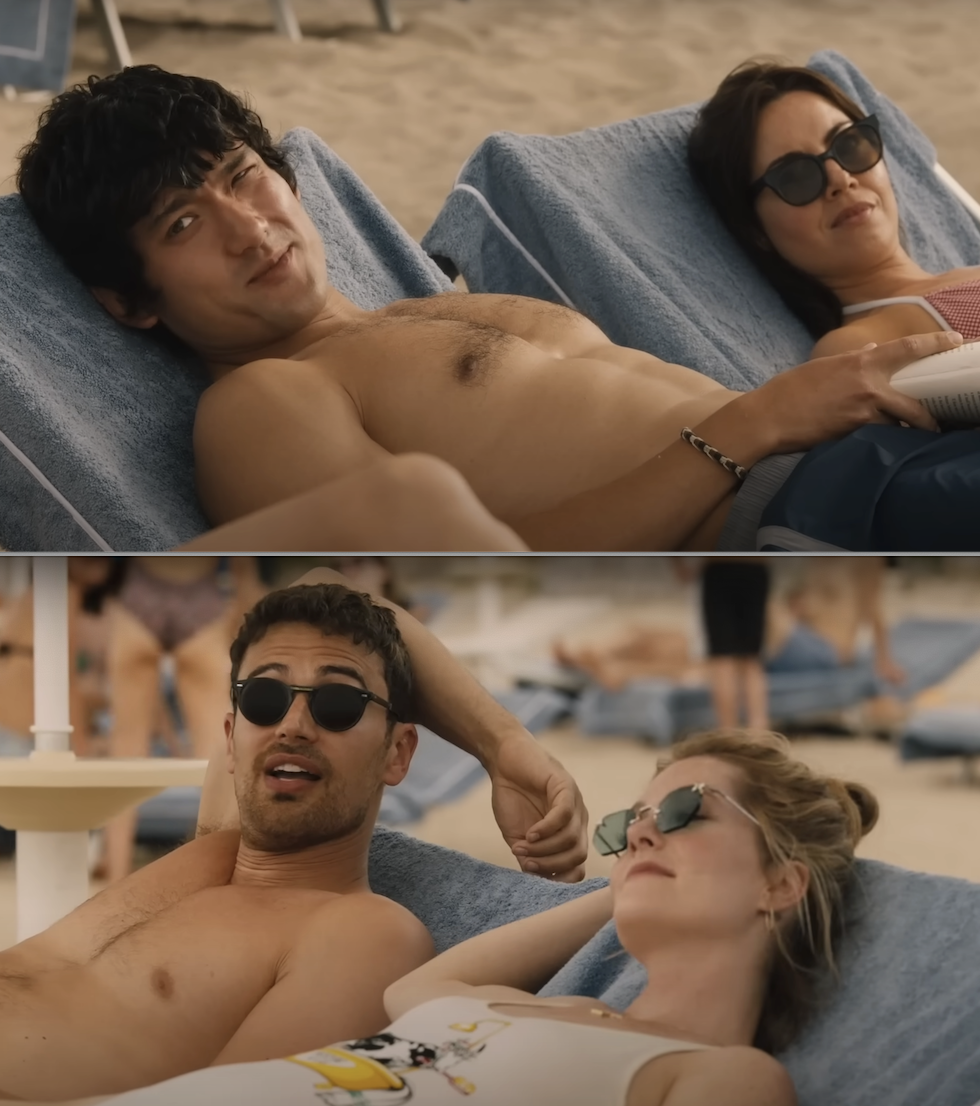 The young couples tanning on the beach in Season 2 of &quot;The White Lotus&quot;