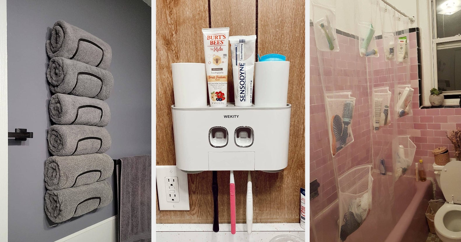ECOCO-Corner Bathroom Organizer Shelf Shampoo Cosmetic Storage