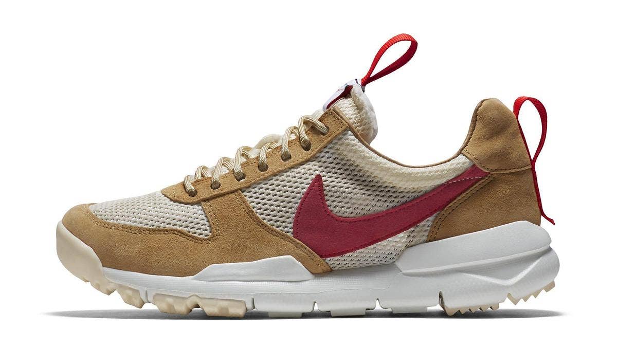 The box for the Tom Sachs x NikeCraft Mars Yard 2.0 sneaker from 2017 originally had a quote from the sculptor Brancusi about working 'like a slave.'