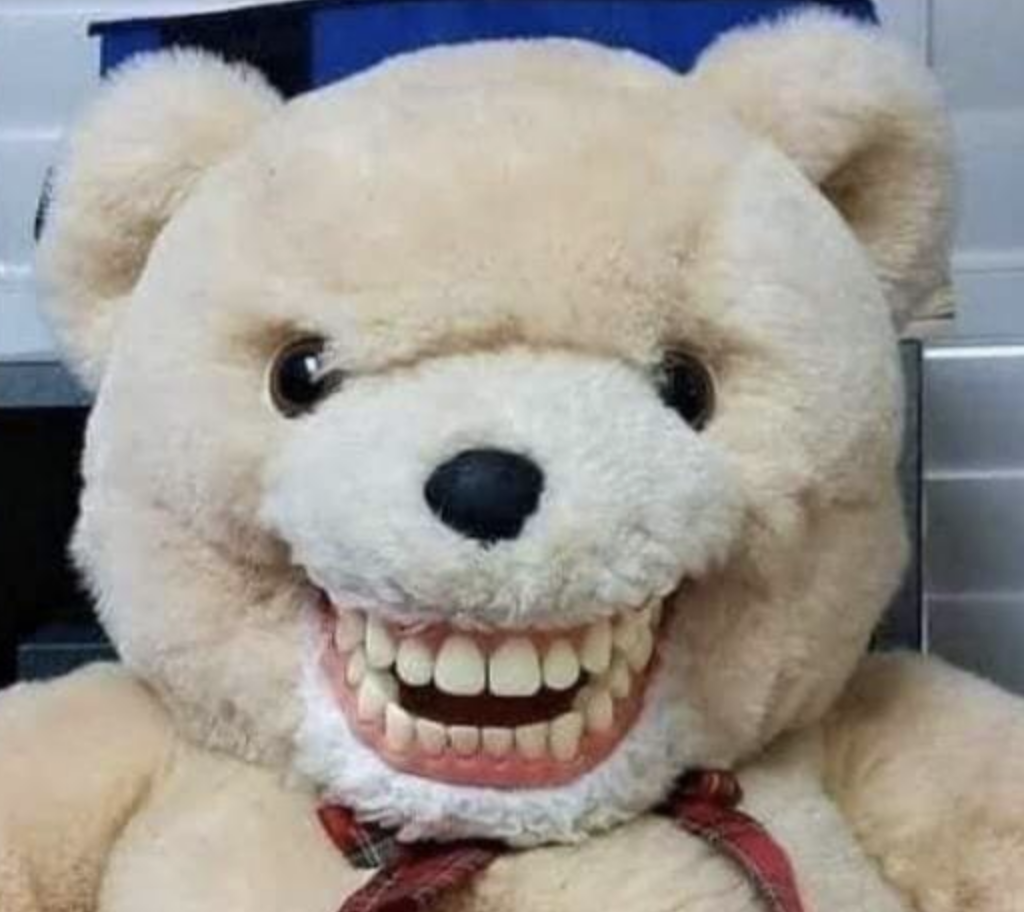 A bear with human teeth