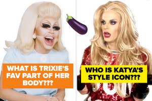 TRIXIE AND KATYA IN STILLS FROM THEIR SHOW UNHHH ON YOUTUBE