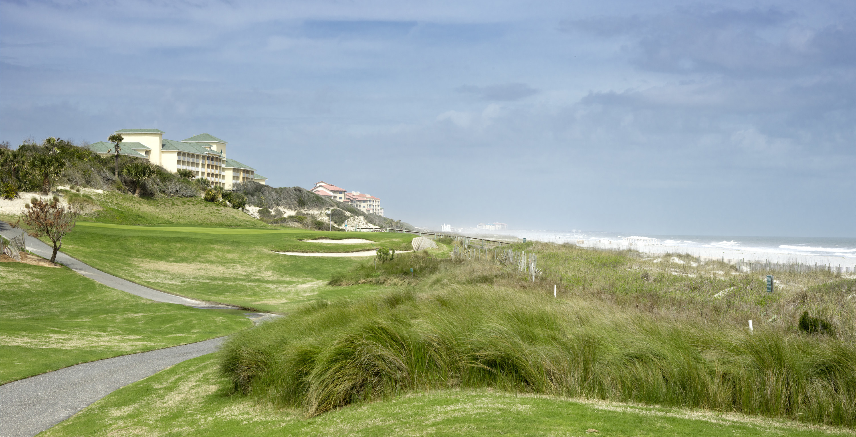 Golf course on the ocean