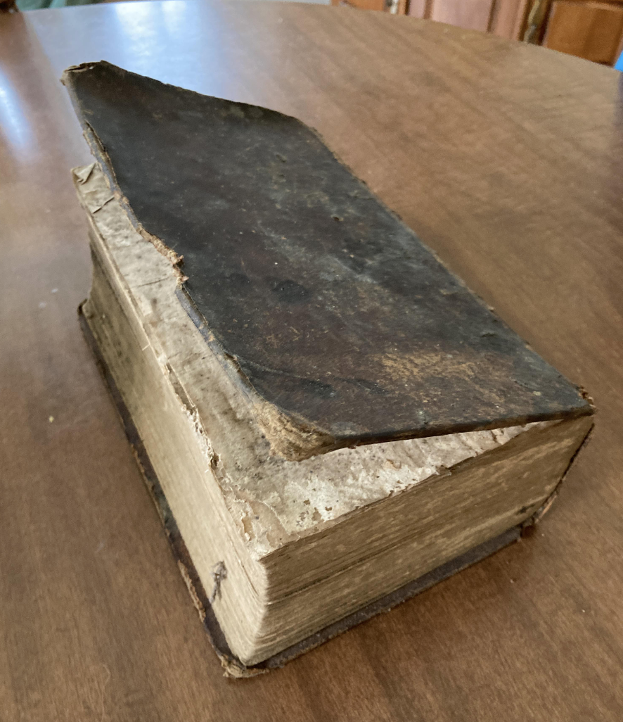 large worn bible