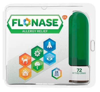 The Flonase in its packaging