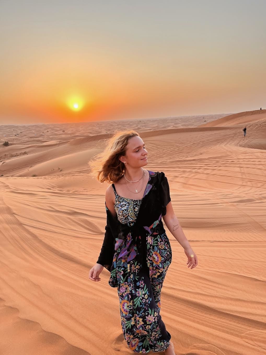 woman standing in the desert